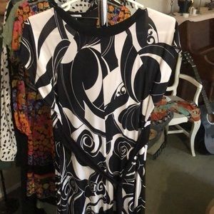 Black and white dress